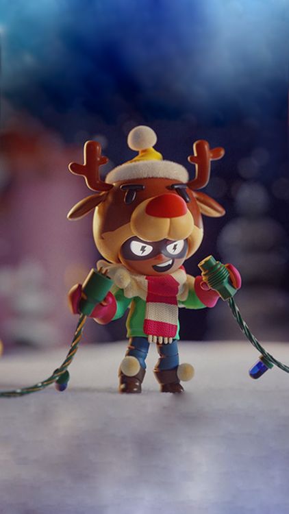 Brawl Stars Happy Brawlidays hd background