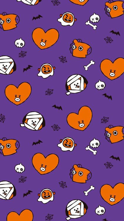 BT21 Halloween21 hd background