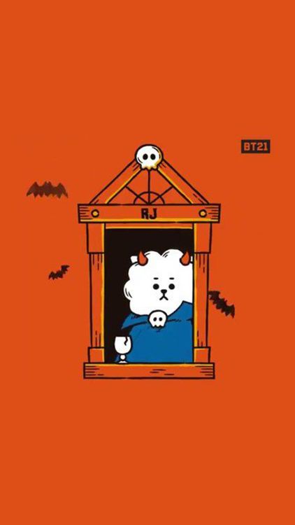 BT21 Halloween21 hd background