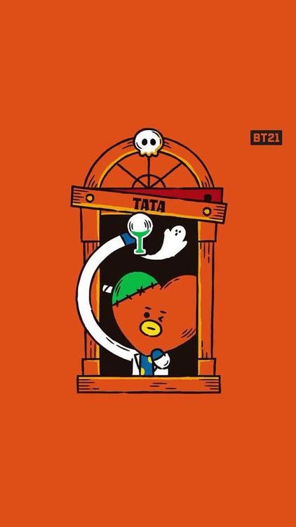 BT21 Halloween21 hd background