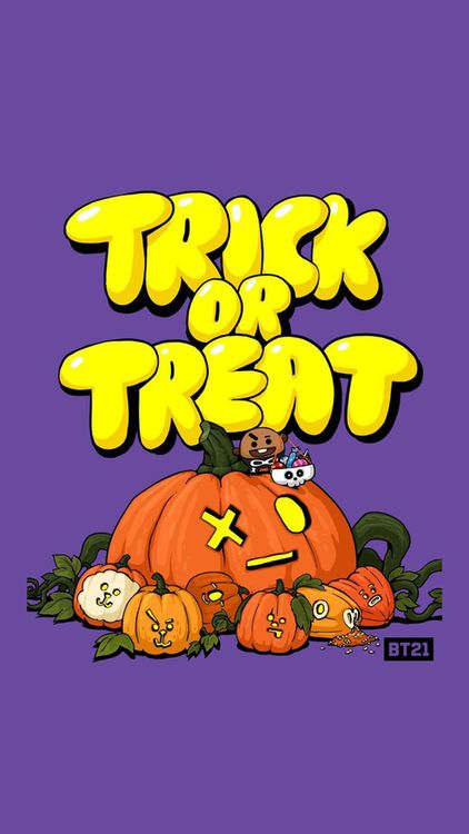 BT21 Halloween21 hd background