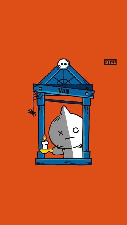 BT21 Halloween21 hd background