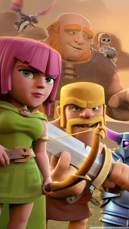 Clash Of Clans/Royale Mixed hd background