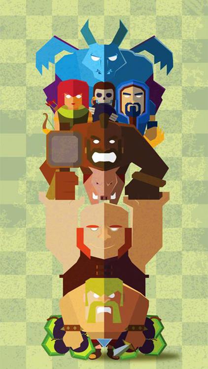 Clash Of Clans/Royale Mixed hd background
