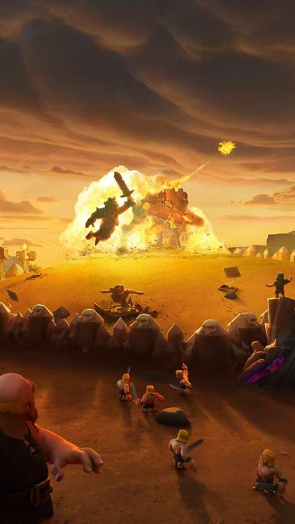 Clash Of Clans/Royale Mixed hd background