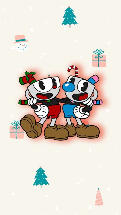 Cuphead A Very Devil Christmas hd background