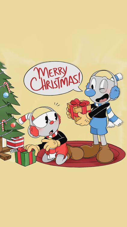 Cuphead A Very Devil Christmas hd background