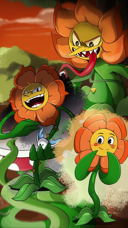 Cuphead Cagney Carnation hd background