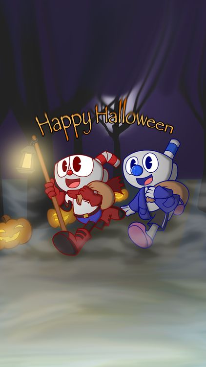 Cuphead Halloween Cup hd background
