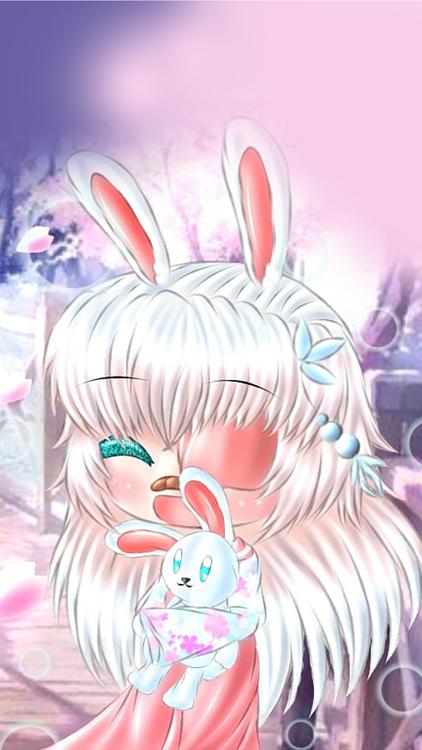 Gacha Life Rose Pink HD Wallpaper