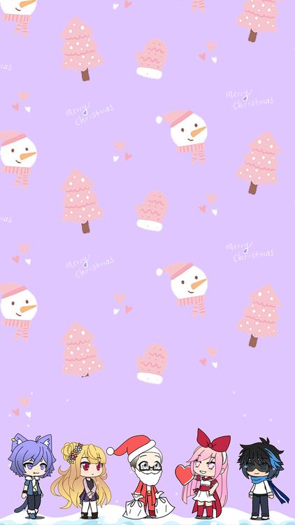 Gacha Life Gacha Xmas hd background
