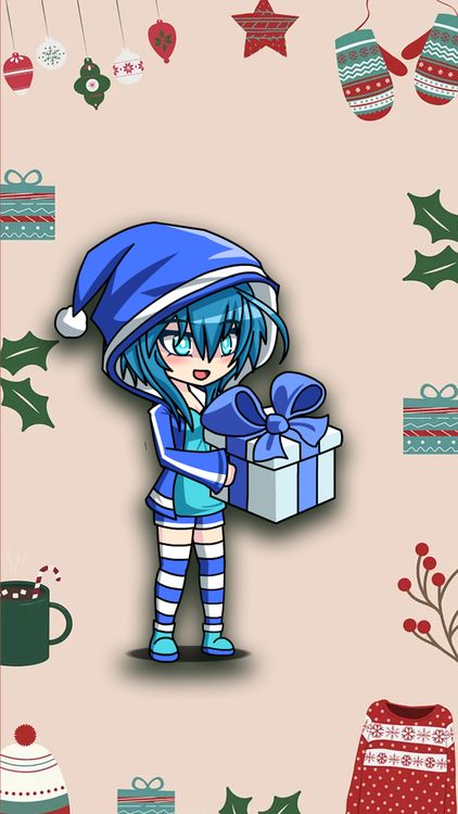 Gacha Life Gacha Xmas hd wallpapers