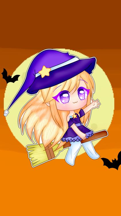 Gacha Life Halloween Gacha hd background