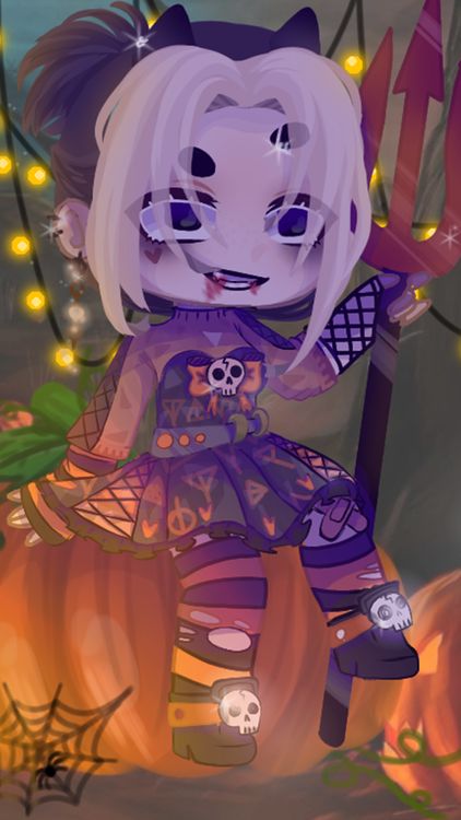 Gacha Life Halloween Gacha hd background