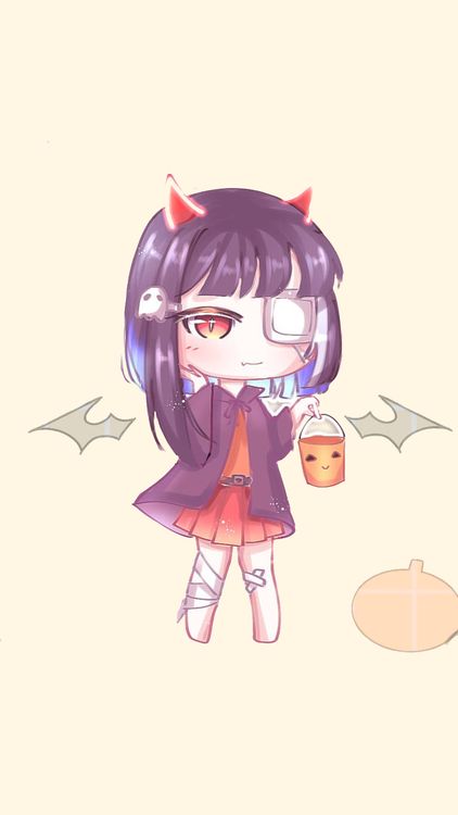 Gacha Life Halloween Gacha hd background