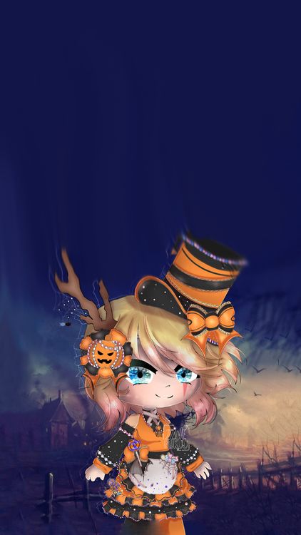 Gacha Life Halloween Gacha hd background