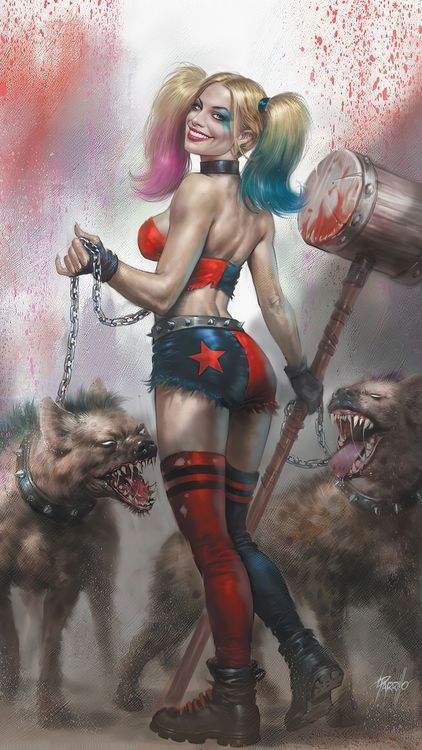 Superheroes Harley Quinnn hd background